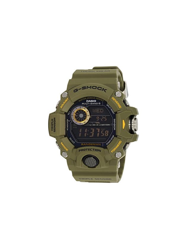 Moda Casio Reloj Hombre de Digital con Correa en Resina GW-9400-3ER