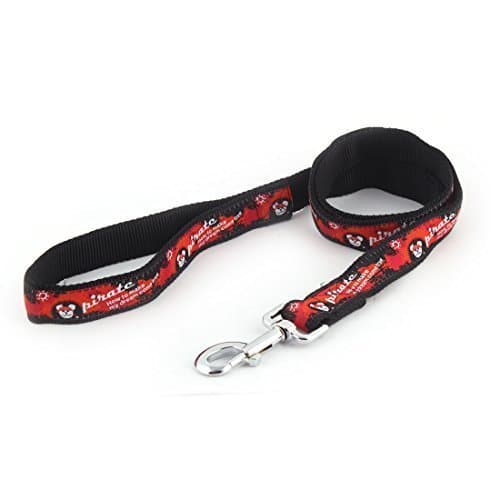 Place DealMux Nylon Outdoor Piratas Padrão Handle Protective Pet chumbo coleira de cão