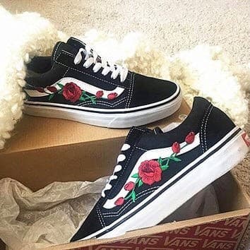 Product Vans old skool floral nere 