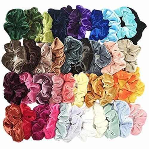 Fashion Dorical 40pcs Goma de Pelo Lazo de Pelo Elástico Banda Multi Colores