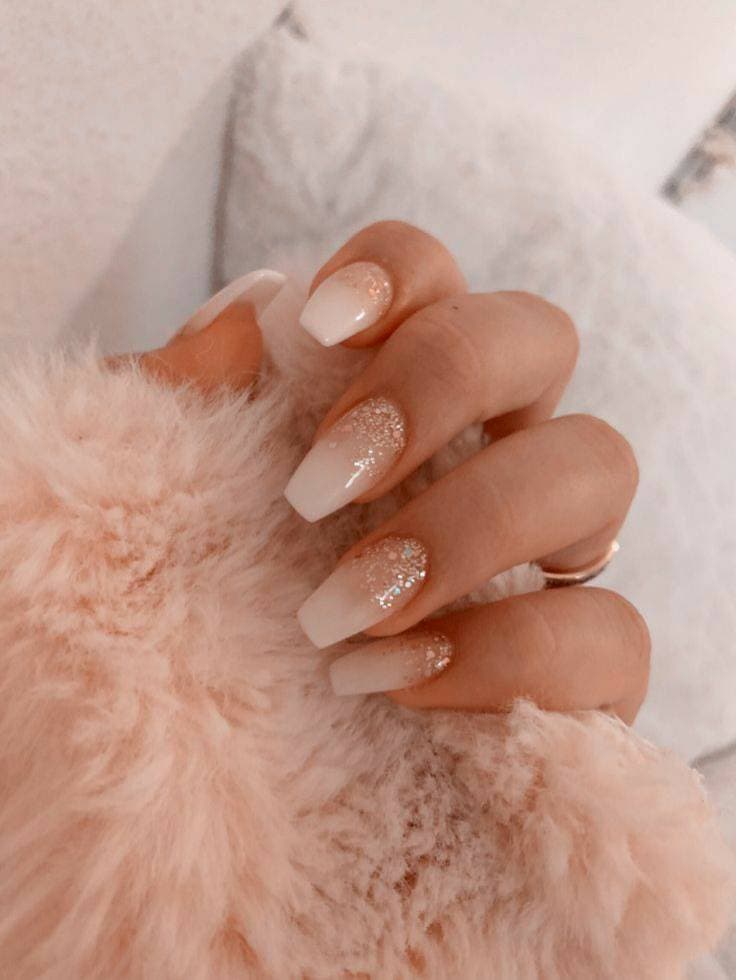 Moda Nails white glitter 💎