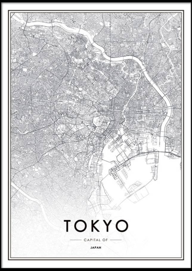 Fashion Tokyo Skyline Poster