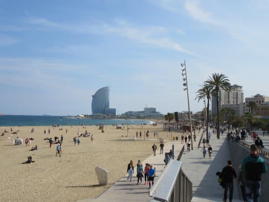 Lugar Playa De La Barceloneta