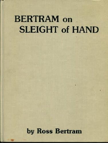 Book Bertram on Sleight of Hand