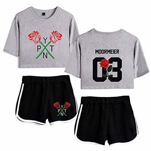 Product Casual Mujeres Crop tee Top Short Set Payton Moormeier PYTN 03 Navel