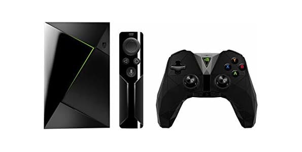 Product Box com android tv e game console