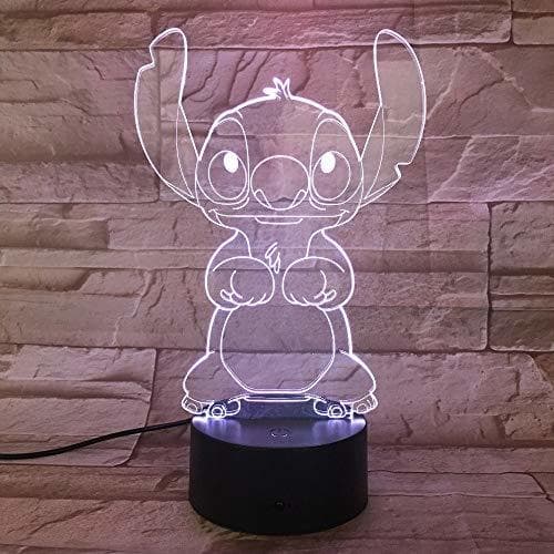 Elemento de la categoría hogar WoloShop Lampara LED Stitch Cambia Color USB Luz Nocturna