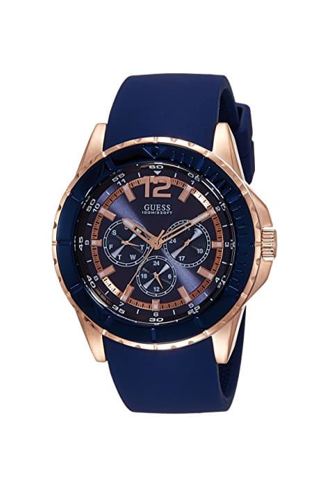 Moda Guess Reloj analogico para Hombre de Cuarzo con Correa en Piel W0673G1