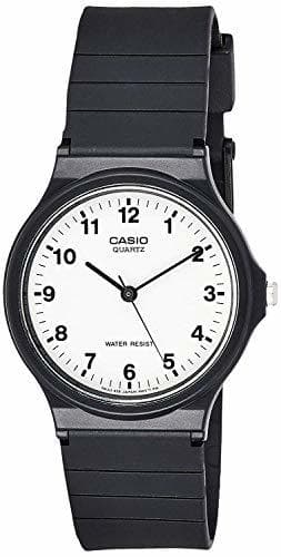 Moda Casio Reloj Analógico para Hombre de Cuarzo con Correa en Resina MQ-24-7BLLGF