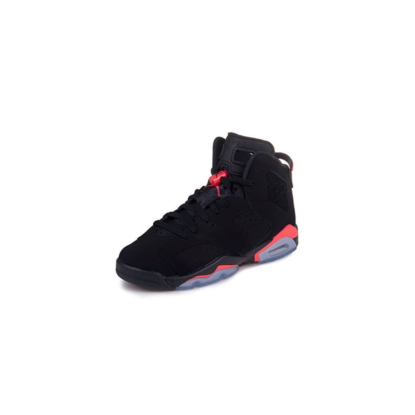 Moda Nike Air Jordan 6 Retro BG, Zapatillas de Deporte para Niños, Negro/Rojo