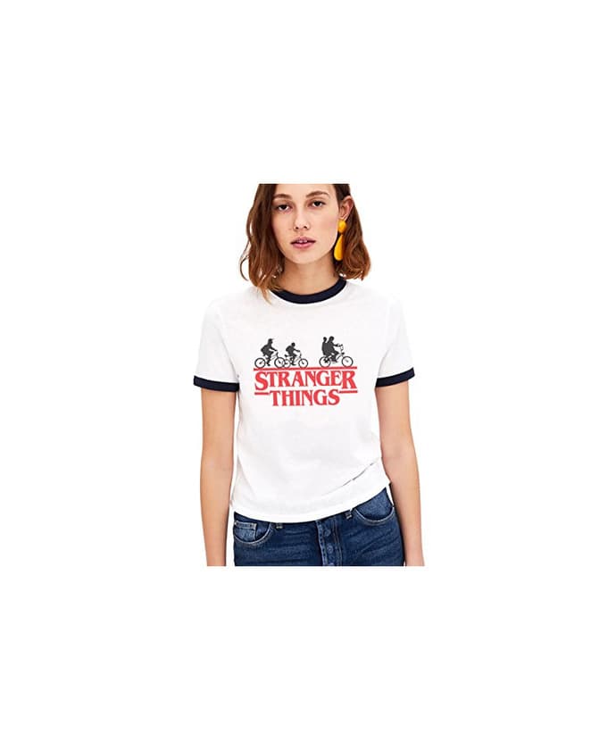 Fashion Shirt Ringer Tee Stranger Things Camiseta Mejores Amigas Best Friend Impresión T-Shirt