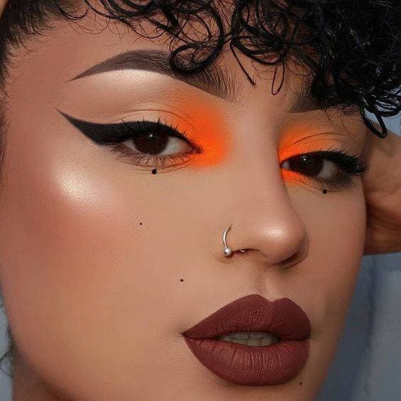 Fashion Orange Eye Look