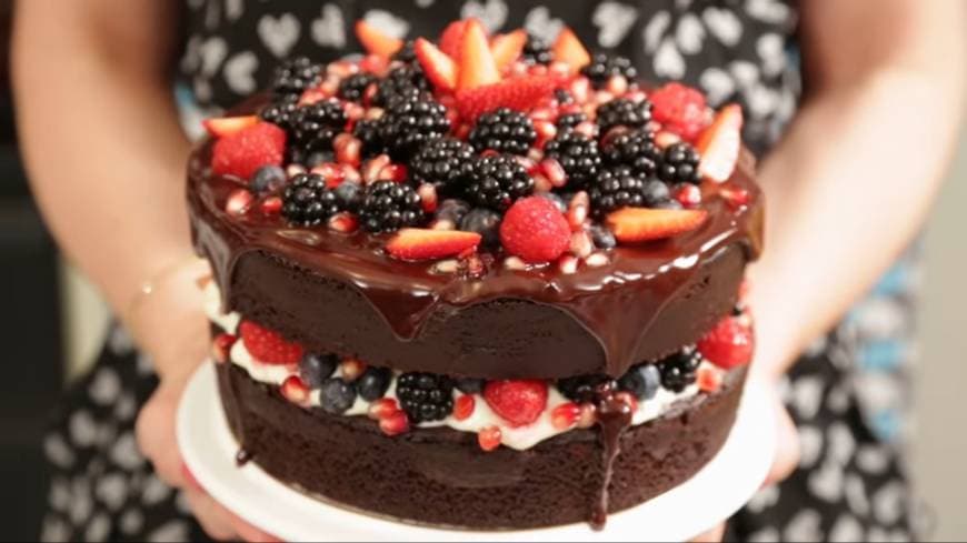 Moda Naked Cake (Bolo de chocolate) 