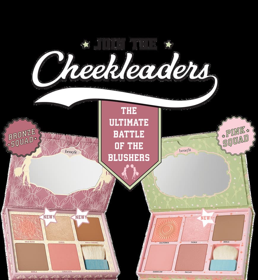 Producto Benefit Cosmetics
Cheekleaders Bronze Squad
Palette Blush