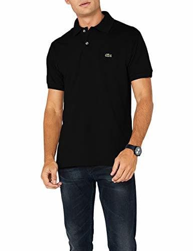 Moda Lacoste L1212 Camiseta Polo, Negro