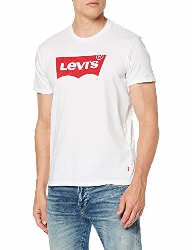 Moda Levi's Graphic Set-In Neck, Camiseta para Hombre, Azul