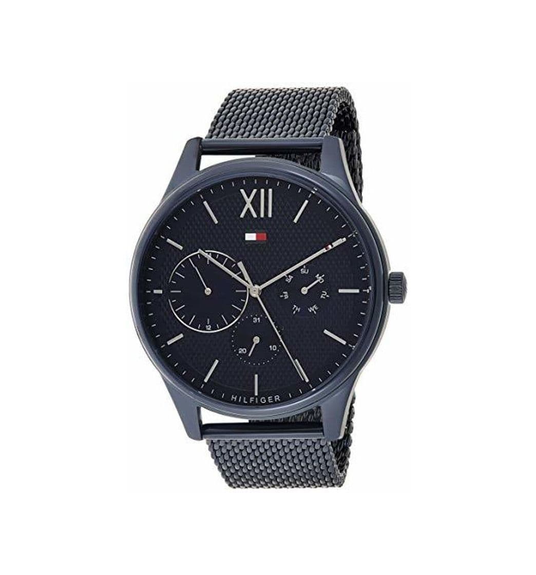 Moda Tommy Hilfiger Reloj Multiesfera para Hombre de Cuarzo con Correa en Acero