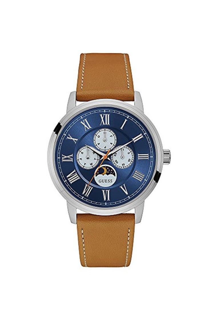 Product Guess Reloj Multiesfera para Hombre de Cuarzo con Correa en Cuero W0870G4