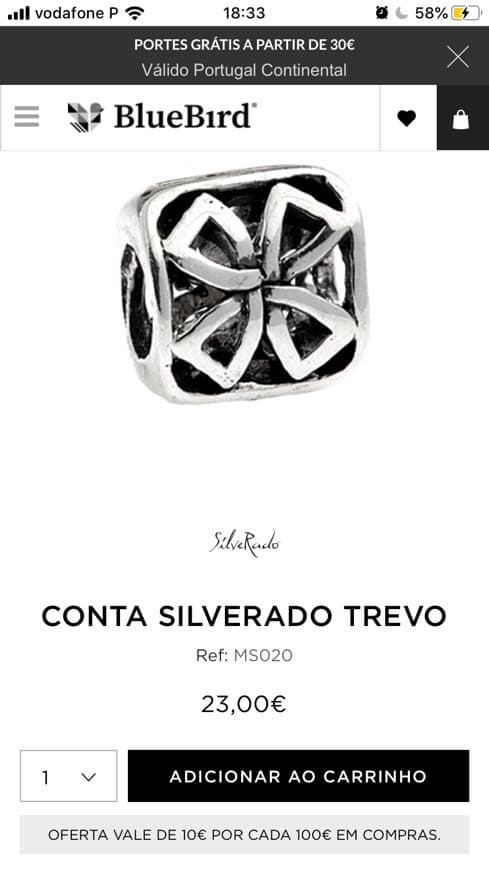 Moda Conta silverado - trevo 