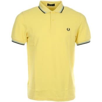 Moda Fred Perry-Twin Tipped Shirt -Amarelo 