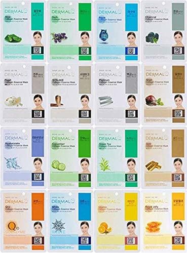 Belleza DERMAL 16 Combo Pack Collagen Essence Facial Mask Sheet - The Ultimate