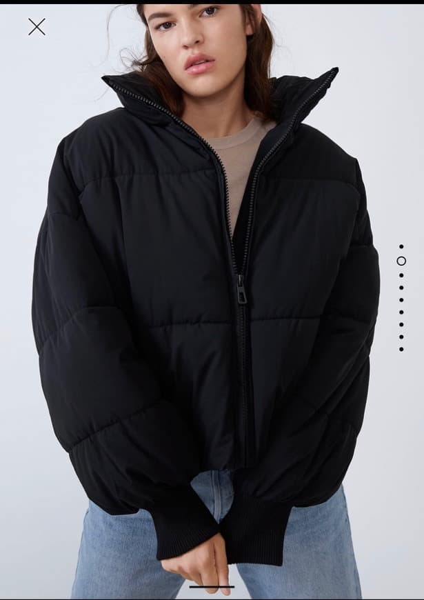 Product Black puffer jacket