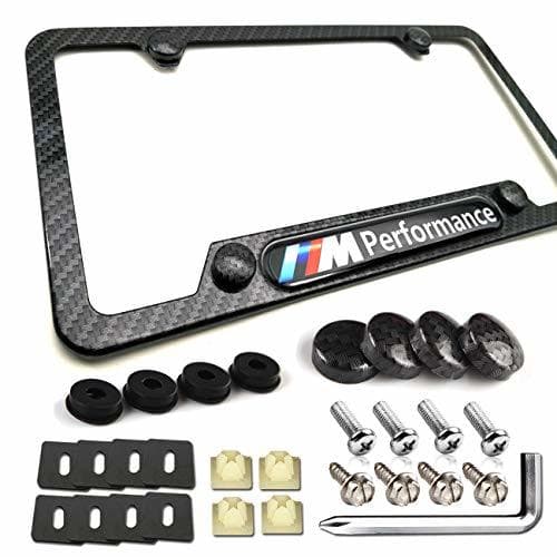 Product BMW FBA_82-12-0-010-404 Black Stainless Steel License Frame 