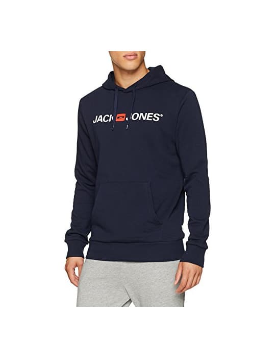 Moda JACK & JONES Jjecorp Logo Sweat Hood Noos Capucha, Azul