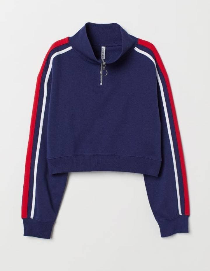 Producto Sweatshirt cropped H&M 1/3 zip-up