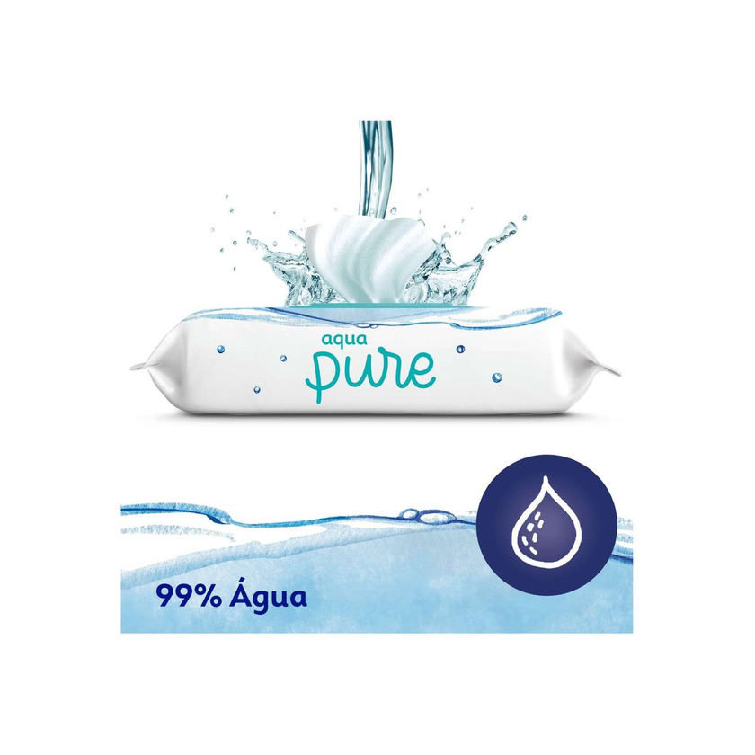 Producto Dodot Aqua Pure Toallitas Bebé con 99% Agua,  9 Paquetes x