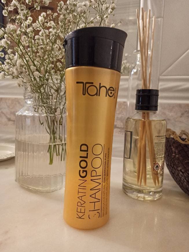 Belleza Tahe Keratin Gold Champú con Keratina Pura y Oro Líquido con Aporte