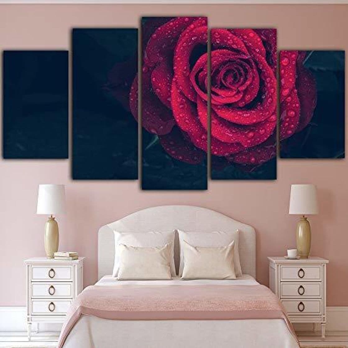 Place aicedu Imagenes Enmarcadas 5 Pezzi Quadro Su Tela Immagini Da Parete Rosa