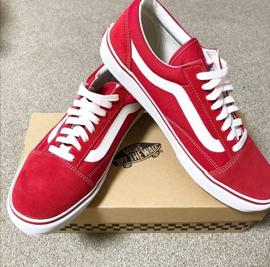 Fashion Vans Old Skool Calzado Rumba Red/True White