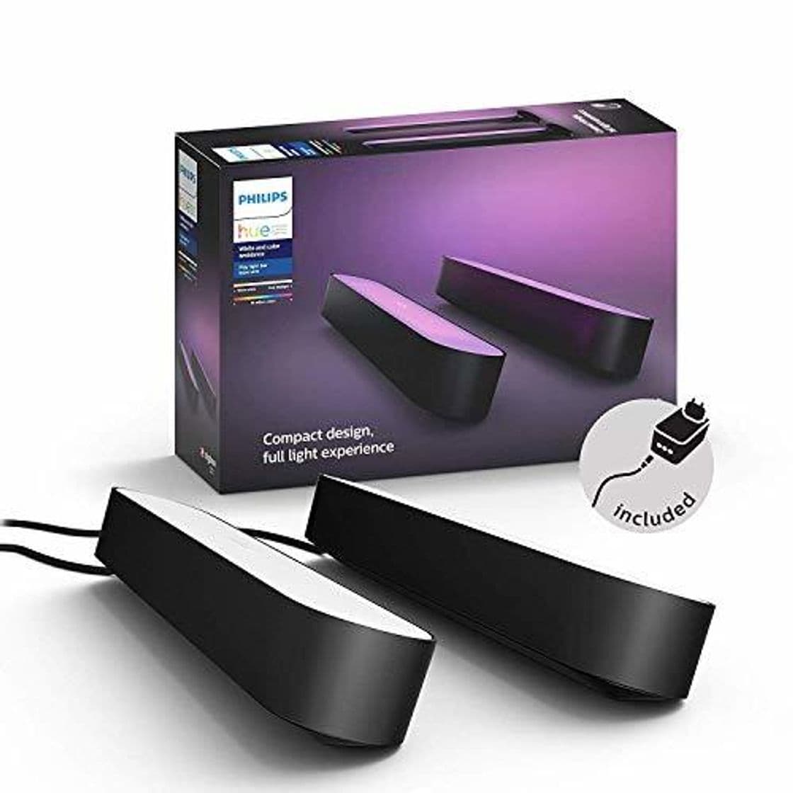 Elemento de la categoría hogar Philips Hue Play Barra de luz regulable compatible con Amazon Alexa, Apple