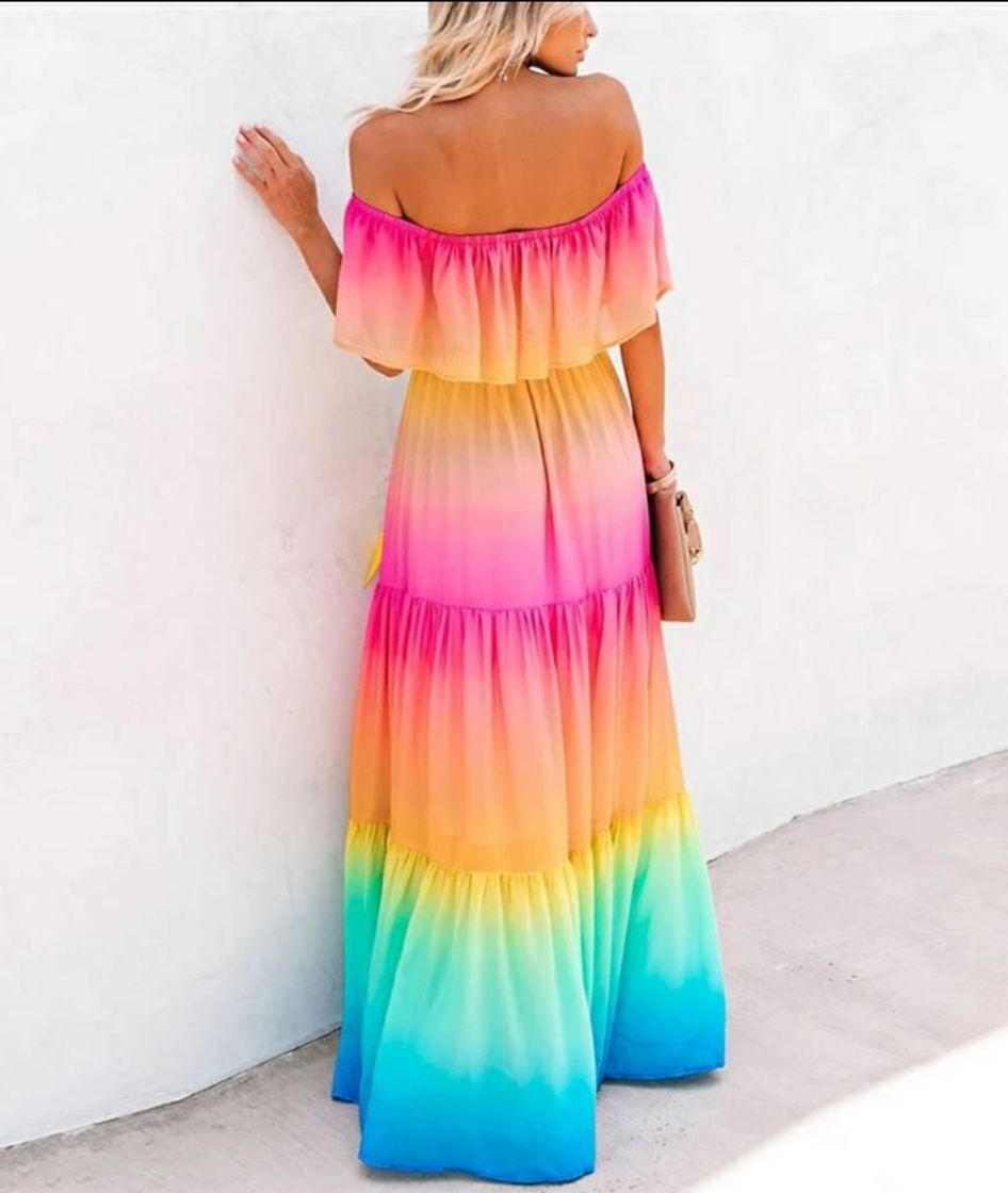 Product Vestido maxi🧡💜💙💚