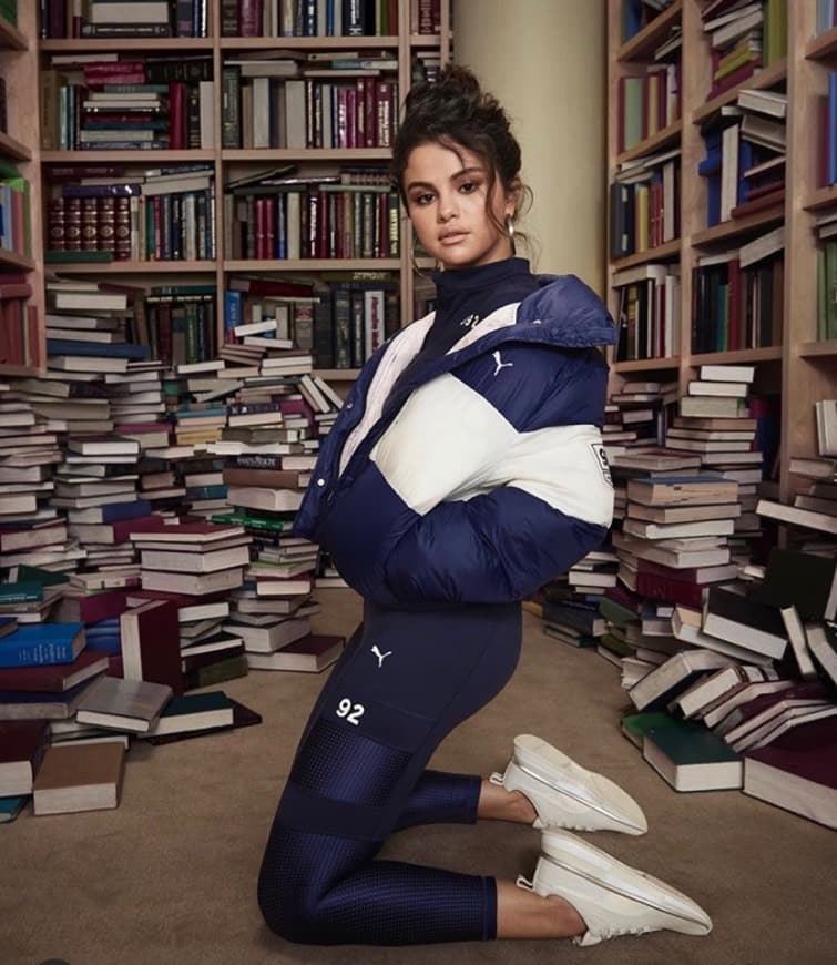 Moda Puma casaco caleçãp Selena Gome 