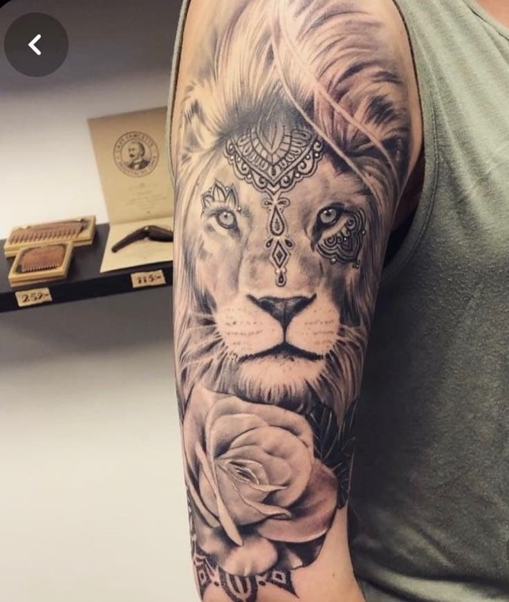 Moda Tatuagem leão 