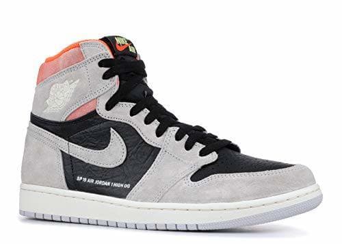 Fashion Air Jordan 1 Retro High OG 'Grey Crimson'