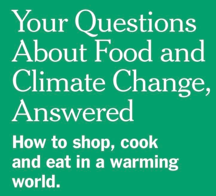 Fashion Food and Climate Change