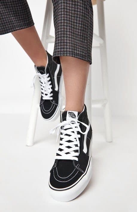 Moda Vans, Zapatillas Altas Unisex Adulto, Negro