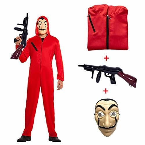 Producto Disfraz de La casa de Papel para Disfraz Ladrón Disfraces Carnaval Halloween.