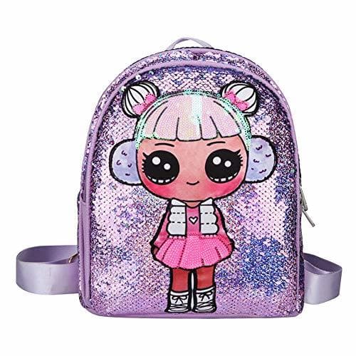 Producto Mochila de lentejuelas para niños Mochilas para Niñas y niños con doble