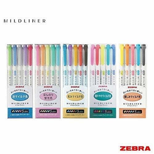 Product Zebra Mildliner - Juego completo de 25 colores