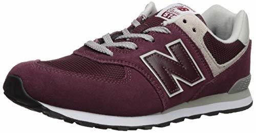 Fashion New Balance 574v2 Core Lace, Modelo PC574GB, Zapatillas para Niños, Rojo