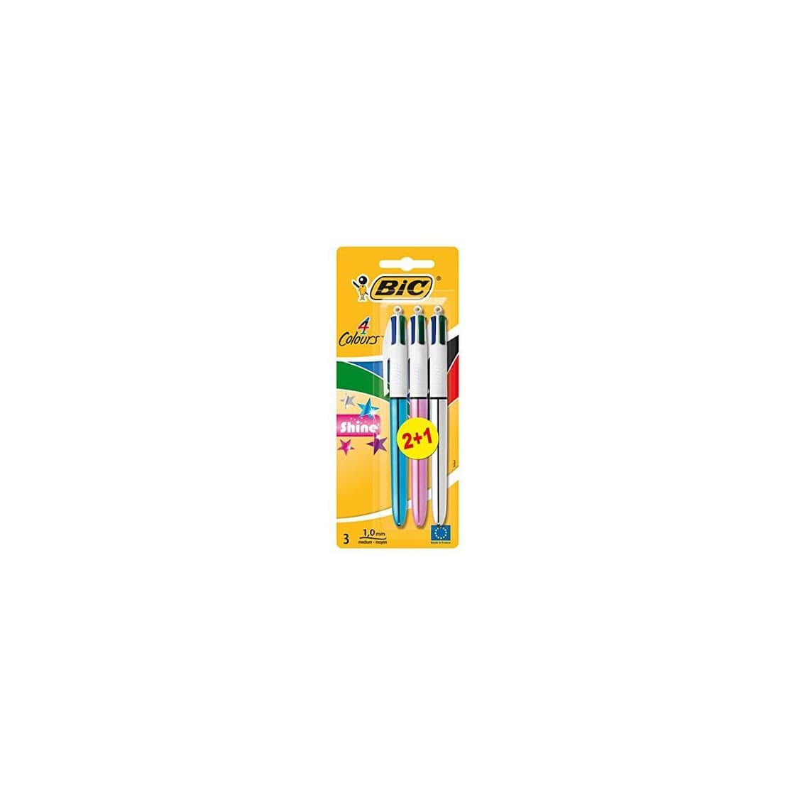 Producto BIC 4 colores Shine Bolígrafo Retráctil punta media