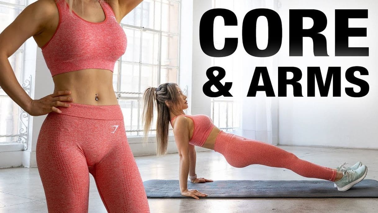 Fashion Tight Core & Arms Workout | 2 Weeks Shred Challenge - YouTube