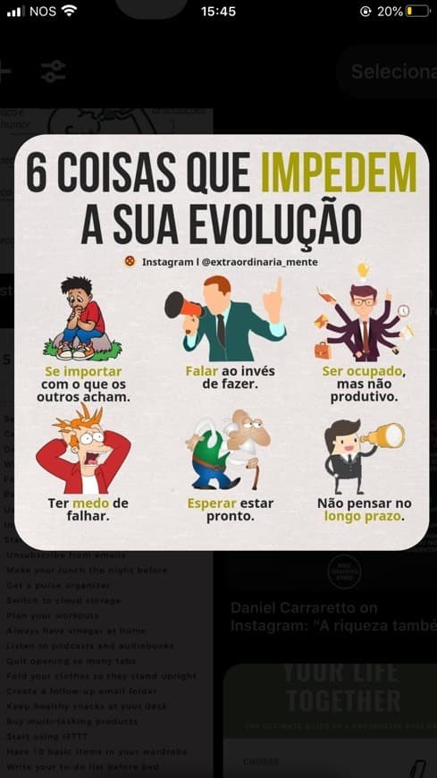 Product 6 coisas que impedem a sua evolução 