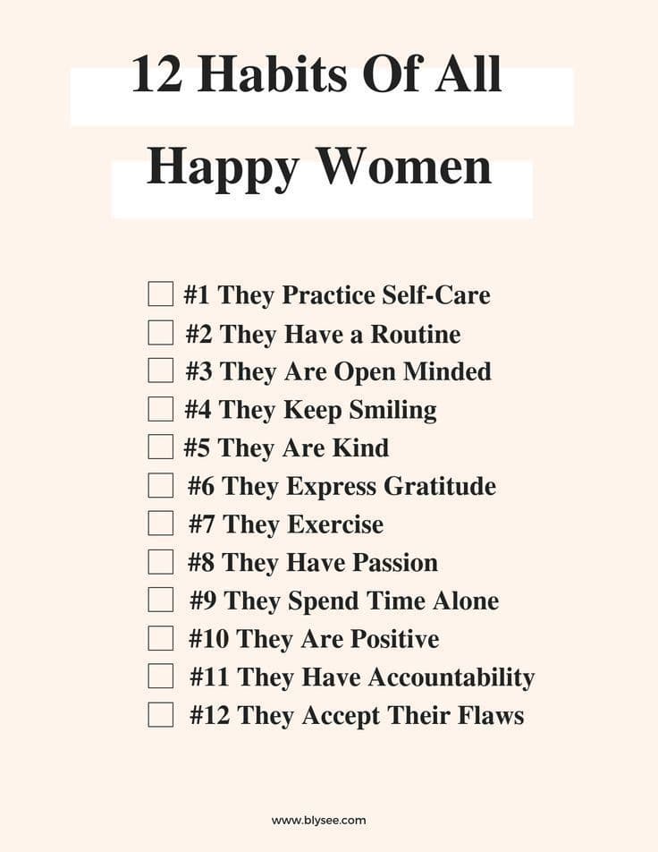 Product 12 habits of all happy women