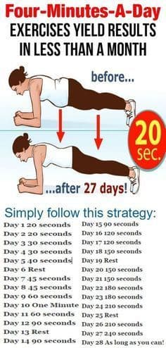 Product 4 minutes a day exercises