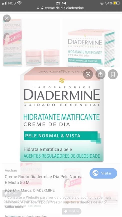 Product Creme de dia hidratante pele normal a mista